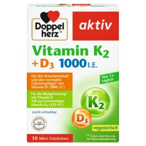 Viên uống Doppelherz Vitamin K2 + D3 1000 I.E., 30 viên