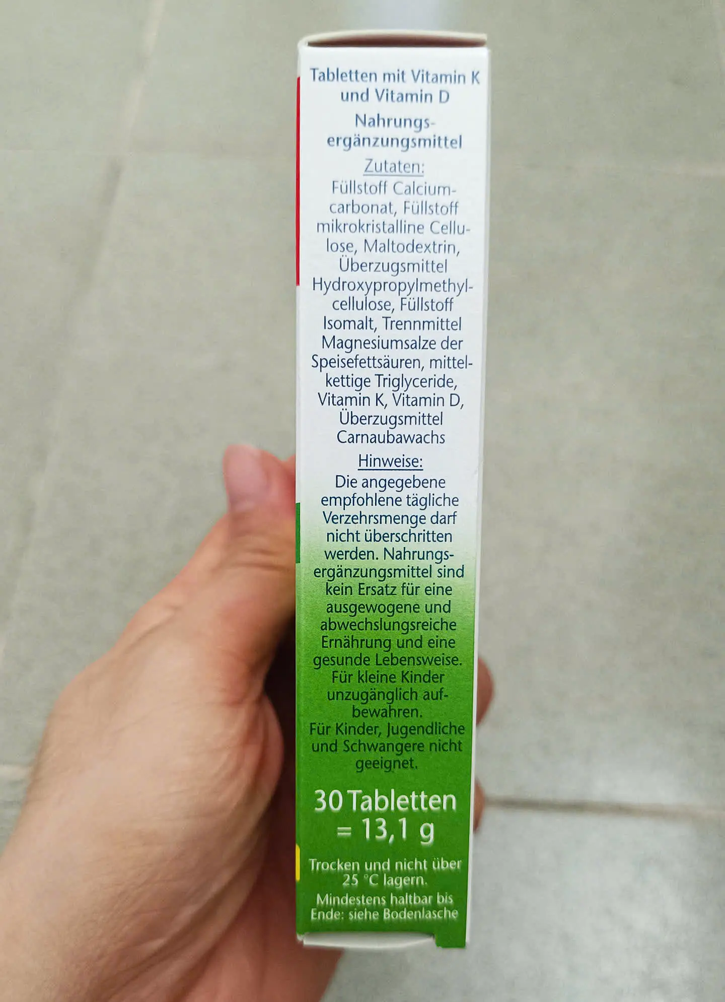 Viên uống Doppelherz Vitamin K2 D3 1000 IE 30 viên của Đức Viên uống Doppelherz Vitamin K2 + D3 1000 I.E., 30 viên