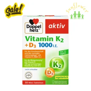 Viên uống Doppelherz Vitamin K2 D3 1000 IE 30 viên của Đức
