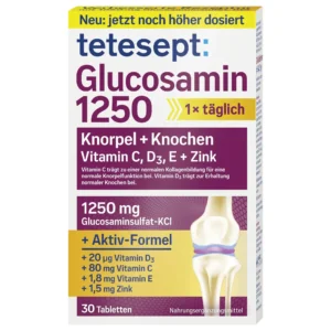 Viên uống Tetesept Glucosamin 1250 Knorpel + Knochen 30 viên