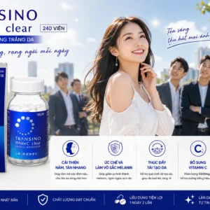 Viên uống giảm nám Transino White C Clear 240 viên của Nhật Bản Viên uống Transino White C Clear hỗ trợ trắng da, cải thiện nám, tàn nhang