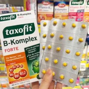Viên uống bổ não Taxofit B-Complex Forte 40 viên của Đức Viên uống bổ não Taxofit B-Complex Forte 40 viên