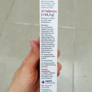 Viên uống Tetesept Glucosamin 1250 Knorpel + Knochen 30 viên của Đức Viên uống bổ sụn khớp Tetesept Glucosamin 1250