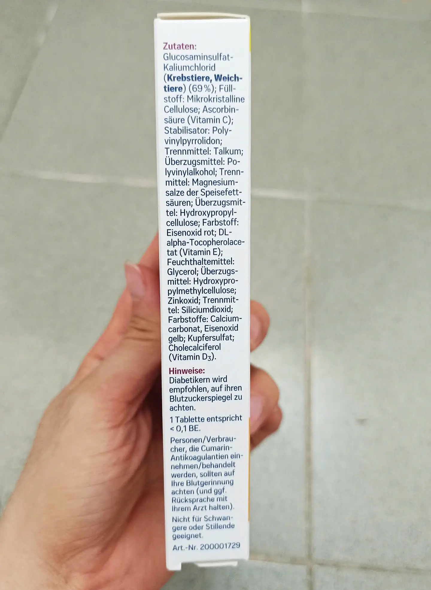 Viên uống Tetesept Glucosamin 1250 Knorpel + Knochen 30 viên của Đức Viên uống bổ sụn khớp Tetesept Glucosamin 1250 của Đức