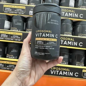 Viên uống Sports Research Vitamin C Liposomal 1000mg 180 viên của Mỹ Viên uống bổ sung Vitamin C Sports Research Liposomal Vitamin C 1000mg 180 viên của Mỹ