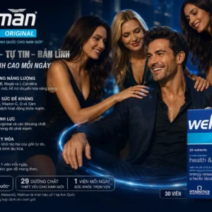 Vitamin tổng hợp cho nam Wellman Original Vitabiotics 30 viên của Anh Viên uống bổ sung sức khỏe nam giới Wellman Original Vitabiotics 30 viên