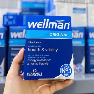 Vitamin tổng hợp cho nam Wellman Original Vitabiotics 30 viên của Anh Viên uống bổ sung sức khỏe nam giới Wellman Original Vitabiotics 30 viên của Anh