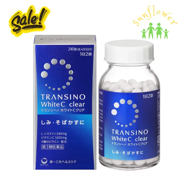 Viên uống giảm nám Transino White C Clear 240 viên của Nhật Bản Viên uống giảm nám Transino White C Clear 240 viên của Nhật Bản