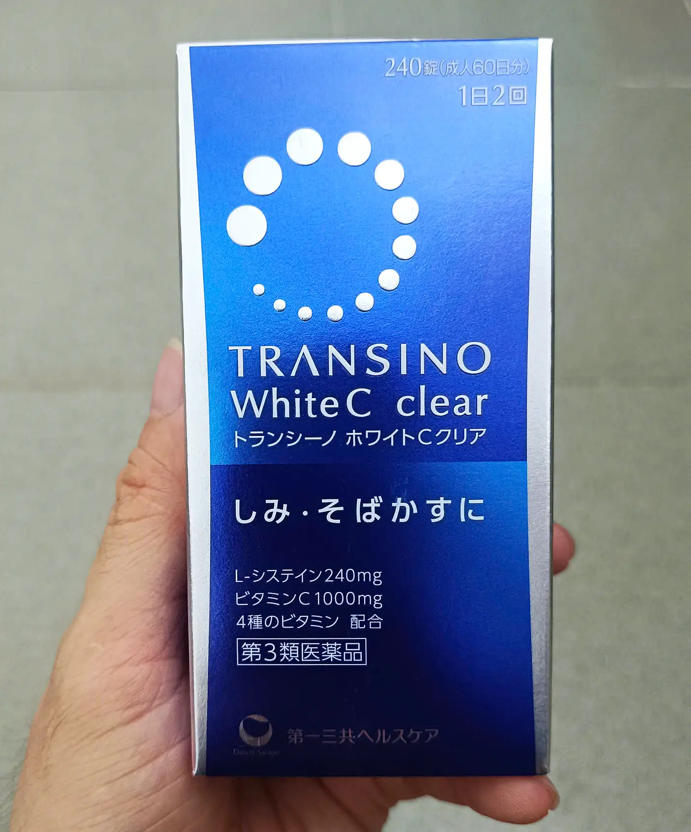 Viên uống giảm nám Transino White C Clear 240 viên của Nhật Bản Viên uống hỗ trợ trắng da ngừa nám Transino White C 240 viên