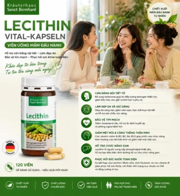 Viên uống mầm đậu nành Sanct Bernhard Lecithin 120 viên của Đức