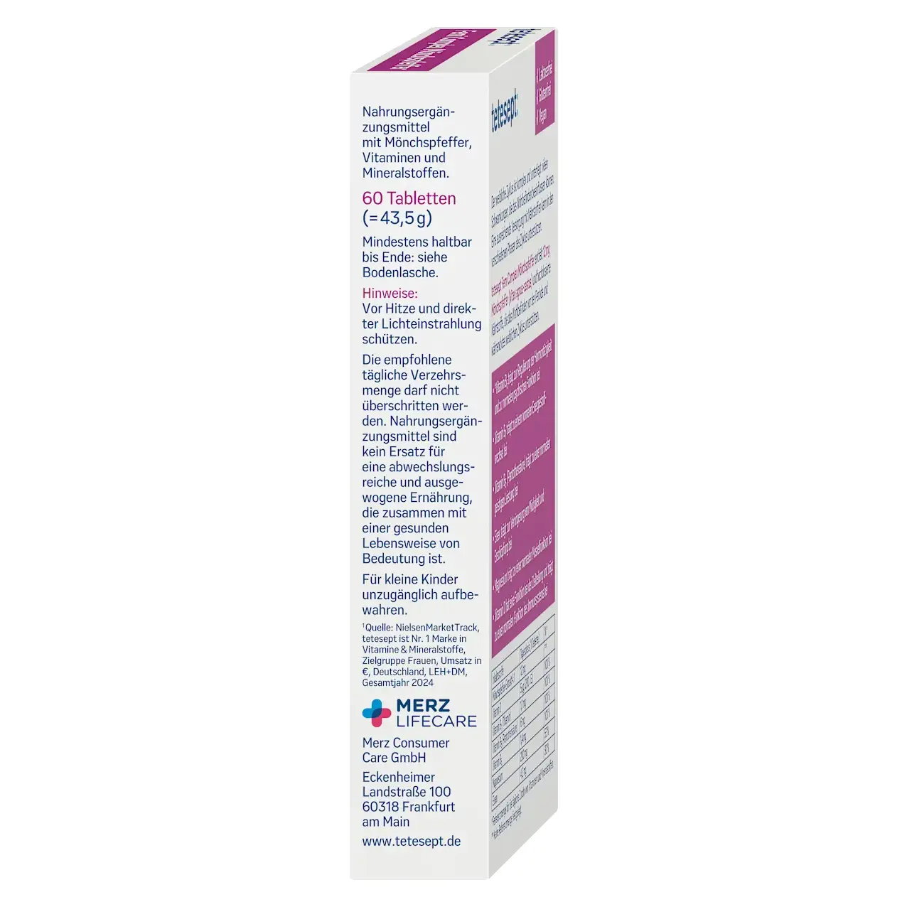 Viên uống Tetesept FemiComplex Mönchspfeffer plus Hormon-Balance 60 viên của Đức Viên uống tetesept FemiComplex® Mönchspfeffer plus Hormon-Balance 60 tabletten