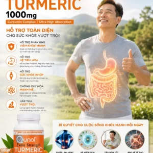 Viên uống nghệ Qunol Extra Strength Turmeric 1000mg 120 viên của Mỹ Viên uống tinh chất nghệ Qunol Extra Strength Turmeric 1000mg 120 Softgels