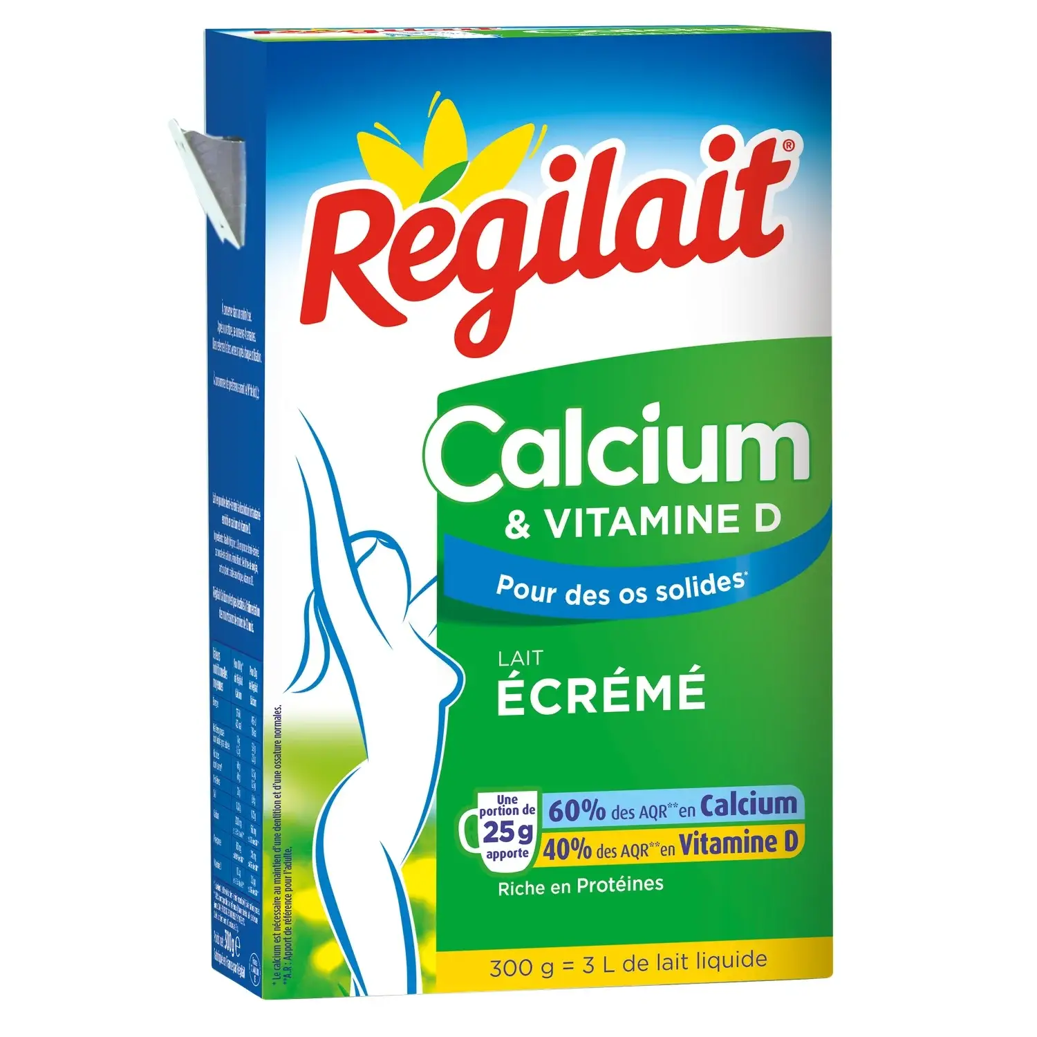 Sữa bột tách béo Régilait Calcium & Vitamine D 300g của Pháp sữa bột tách béo Régilait Calcium & Vitamine D 300g