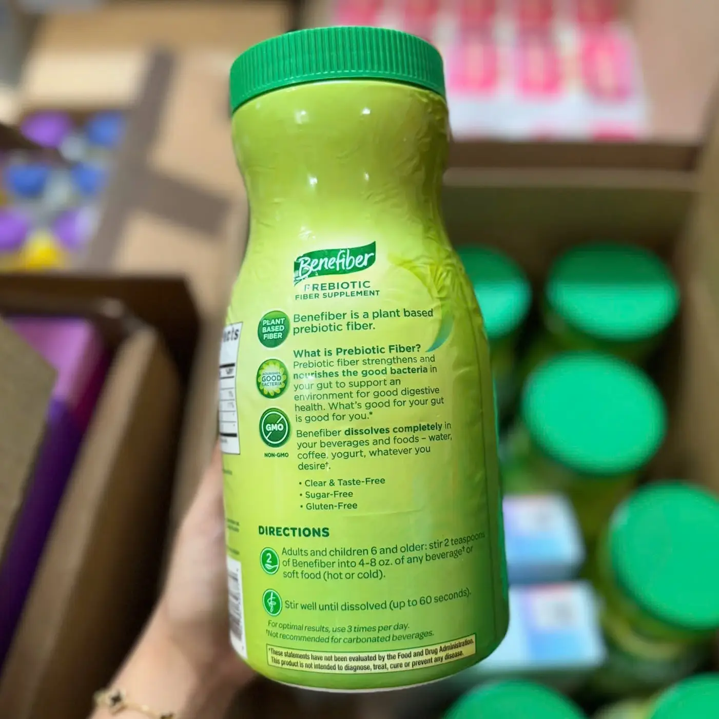 Bột xơ Benefiber Prebiotic Fiber Supplement 205 khẩu phần 820g của Mỹ Bột bổ sung chất xơ Benefiber Prebiotic Fiber Supplement 820g của Mỹ