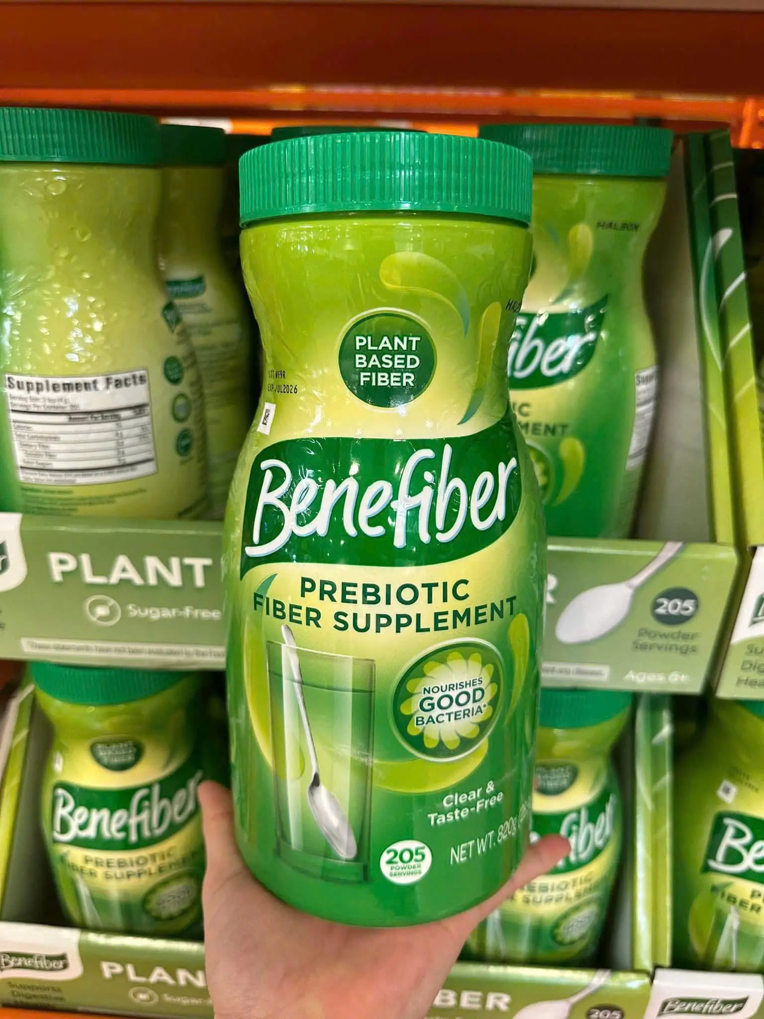 Bột xơ Benefiber Prebiotic Fiber Supplement 205 khẩu phần 820g của Mỹ Bột chất xơ Benefiber Prebiotic Fiber Supplement 820g