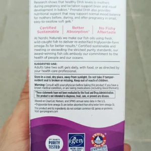 Viên uống Dha bầu Nordic Naturals Prenatal DHA 90 viên của Mỹ DHA Cho Bà Bầu Nordic Naturals Prenatal DHA