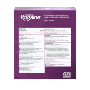 Dung dịch mọc tóc cho nữ Women's Rogaine 2% Minoxidil 3 chai 60ml của Mỹ Gel mọc tóc dành cho phụ nữ Women's Rogaine 2% Minoxidil Set Gel 60ml x3