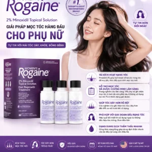 Dung dịch mọc tóc cho nữ Women's Rogaine 2% Minoxidil 3 chai 60ml của Mỹ Gel mọc tóc dành cho phụ nữ Women's Rogaine 2% Minoxidil Set Gel 60ml x3 của Mỹ