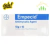 Kem trị nấm da Empecid Clotrimazole 1% Bayer hộp 10g x 10 tuýp của Nhật Bản