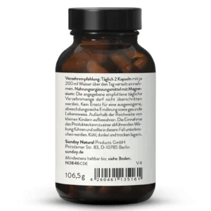Magie Hữu Cơ Magnesium Glycinate Depot 150mg Sunday Natural, 120 Viên
