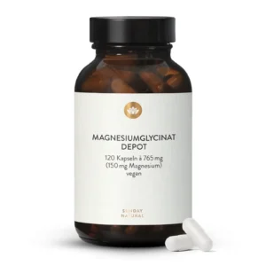 Magie Hữu Cơ Magnesium Glycinate Depot 150mg Sunday Natural, 120 Viên của Đức