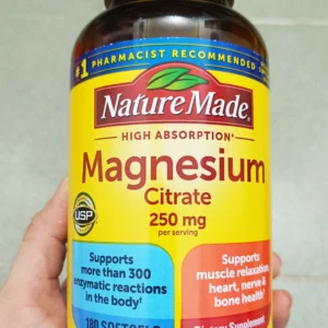 Magnesium Citrate Nature Made 250mg 180 viên của Mỹ