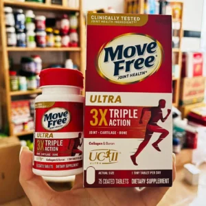 Viên uống bổ khớp Move Free Ultra 3X Triple Action 75 viên của Mỹ Move Free Ultra 3X Triple Action 75 viên hỗ trợ giảm tổn thương xương khớp