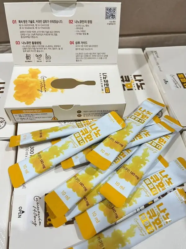Tinh chất nghệ Nanocumin Alpha 140mg 30 gói của Hàn Quốc Nghệ nano của Nanocumin Hàn Quốc
