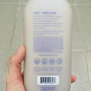 Sữa tắm Method Body màu xám Simply Nourish coconut and rice milk