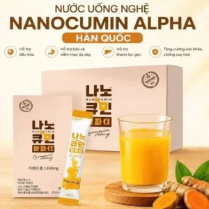 Tinh chất nghệ Nanocumin Alpha 140mg 30 gói của Hàn Quốc Tinh Chất Nghệ Nano Curcumin Alpha Hàn Quốc
