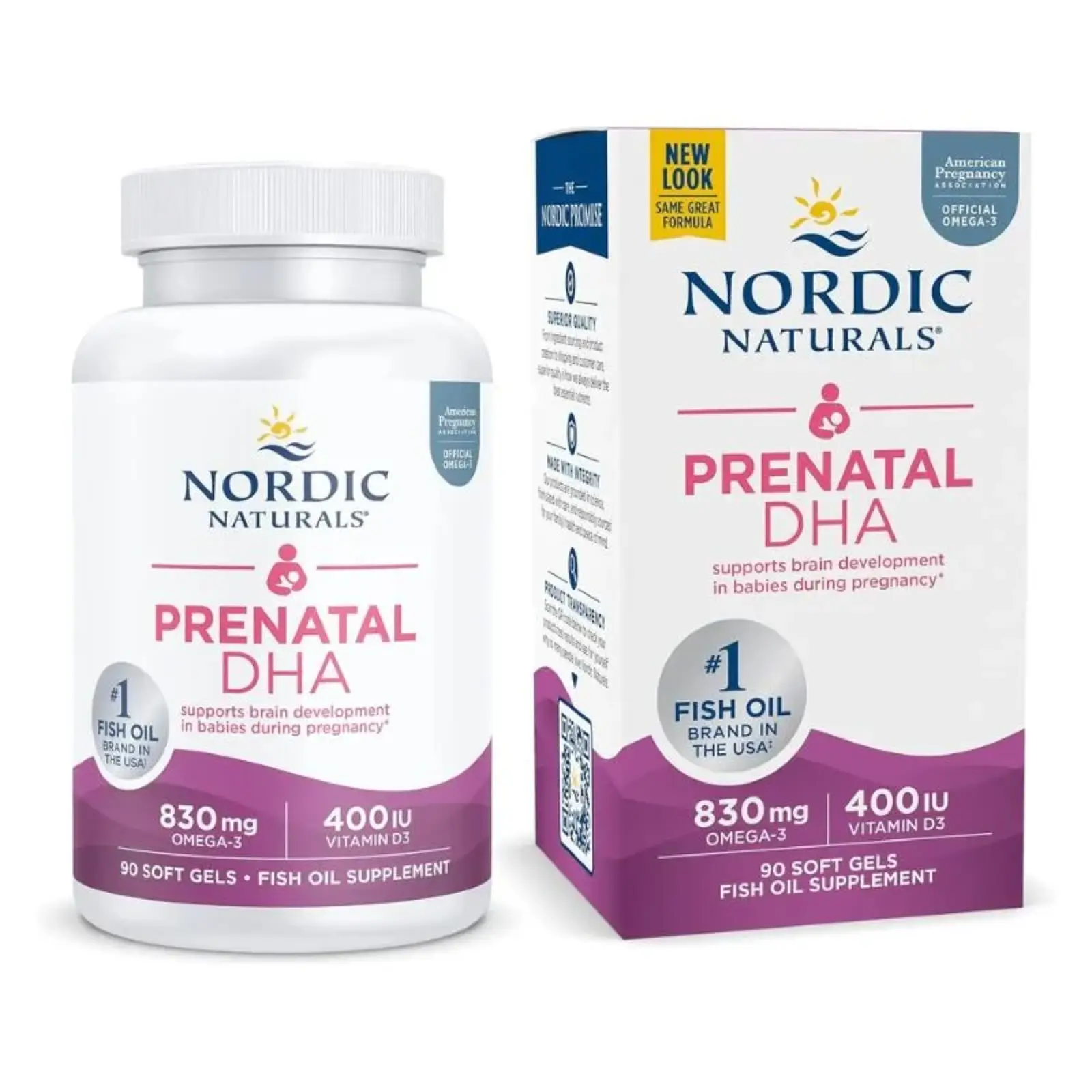 Viên uống Dha bầu Nordic Naturals Prenatal DHA 90 viên của Mỹ Viên DHA Prenatal Nordic Naturals Cho Bà Bầu 90 Viên Mỹ