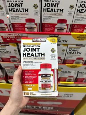 Viên uống Kirkland Triple Action Joint Health UC-II 110 viên của Mỹ Viên Kirkland Triple Action Joint Health hỗ trợ xương khớp Mỹ 110 viên
