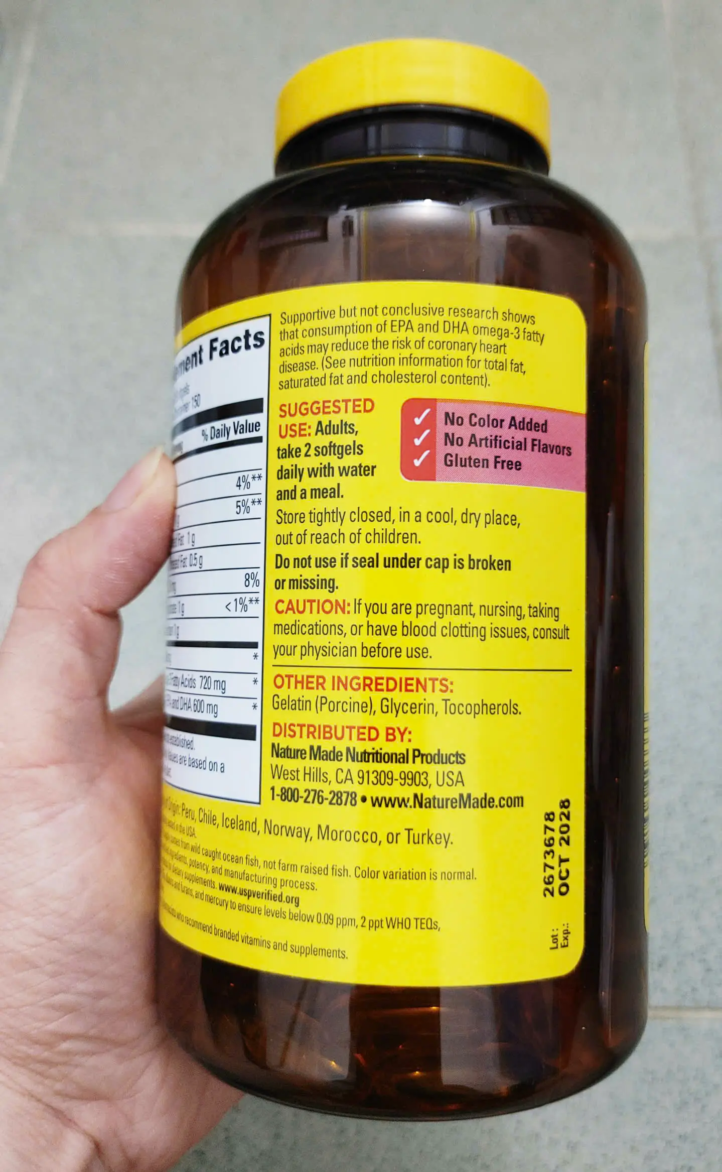 Viên uống dầu cá Nature Made Fish Oil 2400mg 300 viên của Mỹ Viên Uống Dầu cá Nature Made Omega 3 Fish Oil 2400mg