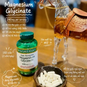 Viên bổ sung Magnesium Glycinate 240mg Nature's Bounty