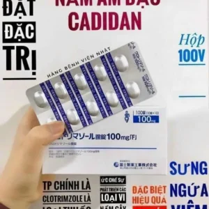 Lẻ 1 vỉ viên đặt trị nấm âm đạo Elcido 100mg vỉ 10 viên của Nhật Bản Viên đặt Candida Nhật Bản Elcido 100mg vỉ 10 viên