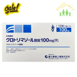 Viên đặt Elcido 100mg trị nấm Candida hộp 100 viên của Nhật Bản