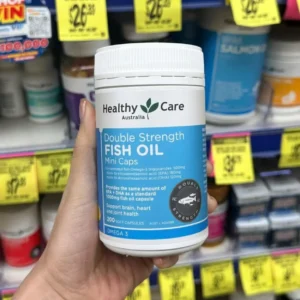 Viên nang dầu cá Healthy Care Double Strength Fish Oil Mini Caps 200 viên của Úc