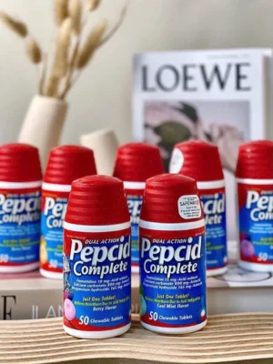 Viên ngậm giảm trào ngược và ợ nóng Pepcid Complete 50 viên