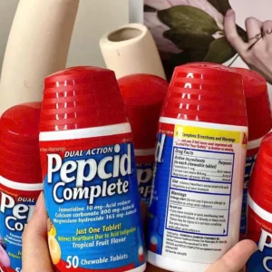 Viên ngậm giảm trào ngược và ợ nóng Pepcid Complete 50 viên của Mỹ