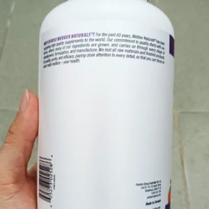 Viên uống Canxi Magie & Vitamin D Webber Naturals 250 viên
