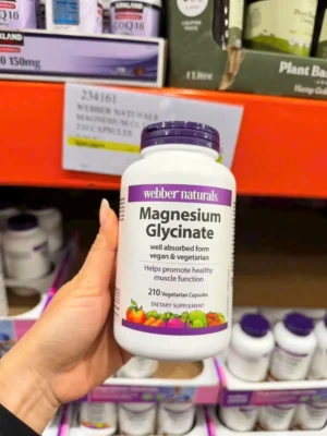 Viên uống Magie Glycinate Webber Naturals 210 viên