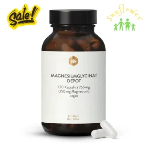 Viên uống Magnesium Glycinat Depot Sunday Natural 120 viên của Đức