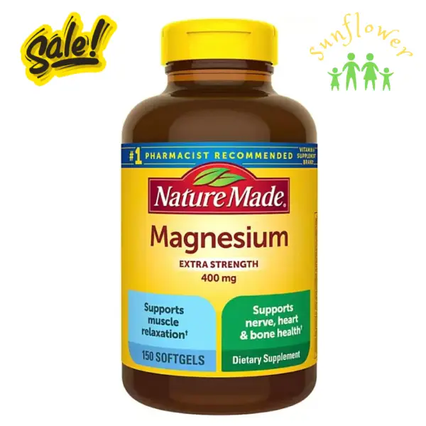 Viên uống Nature Made Magnesium Extra Strength 400mg 150 viên của Mỹ Viên uống Nature Made Magnesium Extra Strength 400mg 150 viên của Mỹ