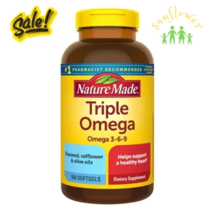 Viên uống Nature Made Triple Omega 3-6-9 180 viên của Mỹ