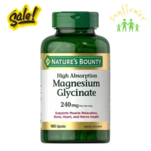 Viên uống Nature's Bounty Magnesium Glycinate 240mg 180 viên của Mỹ