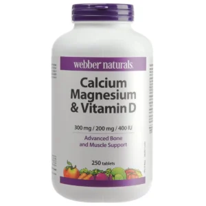 Viên uống Webber Naturals Calcium Magnesium & Vitamin D 250 viên