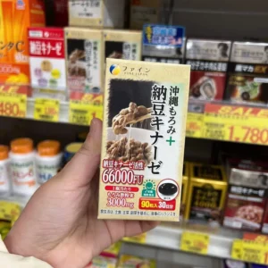 Viên uống chống đột quỵ 66000FU Natto Kinase Okinawa Moromi Fine Japan 90 viên của Nhật Bản Viên uống hỗ trợ điều trị tai biến Fine Japan Okinawa Moromi Nattokinase 66000FU 90 viên