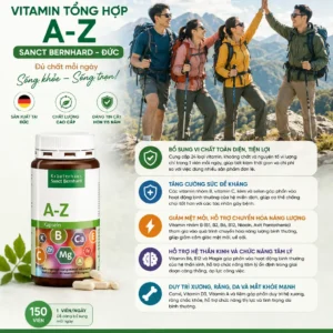 Vitamin tổng hợp AZ Sanct Bernhard 150 viên của Đức Vitamin Tổng Hợp Sanct Bernhard AZ Kapseln, 150 Viên
