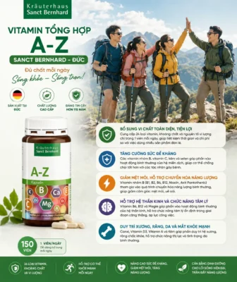 Vitamin tổng hợp AZ Sanct Bernhard 150 viên của Đức Vitamin Tổng Hợp Sanct Bernhard AZ Kapseln, 150 Viên