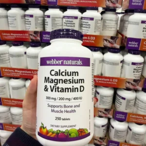 Viên uống Webber Naturals Calcium Magnesium & Vitamin D 250 viên của Canada Webber Naturals Calcium Magnesium & Vitamin D 250 viên